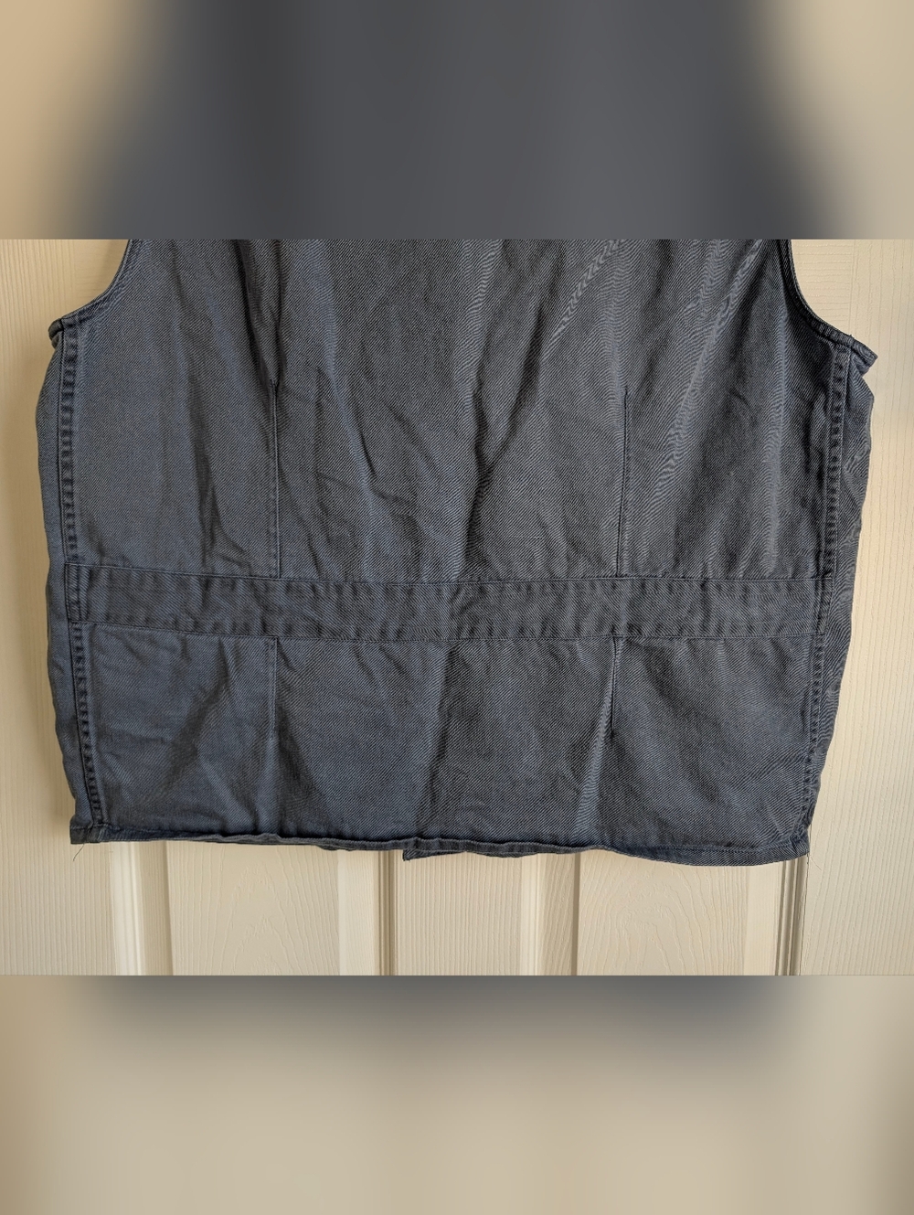 Vintage Midwest Traders Men's Utility Vest with Brown Corduroy Collar Size L - Picture 7 of 8